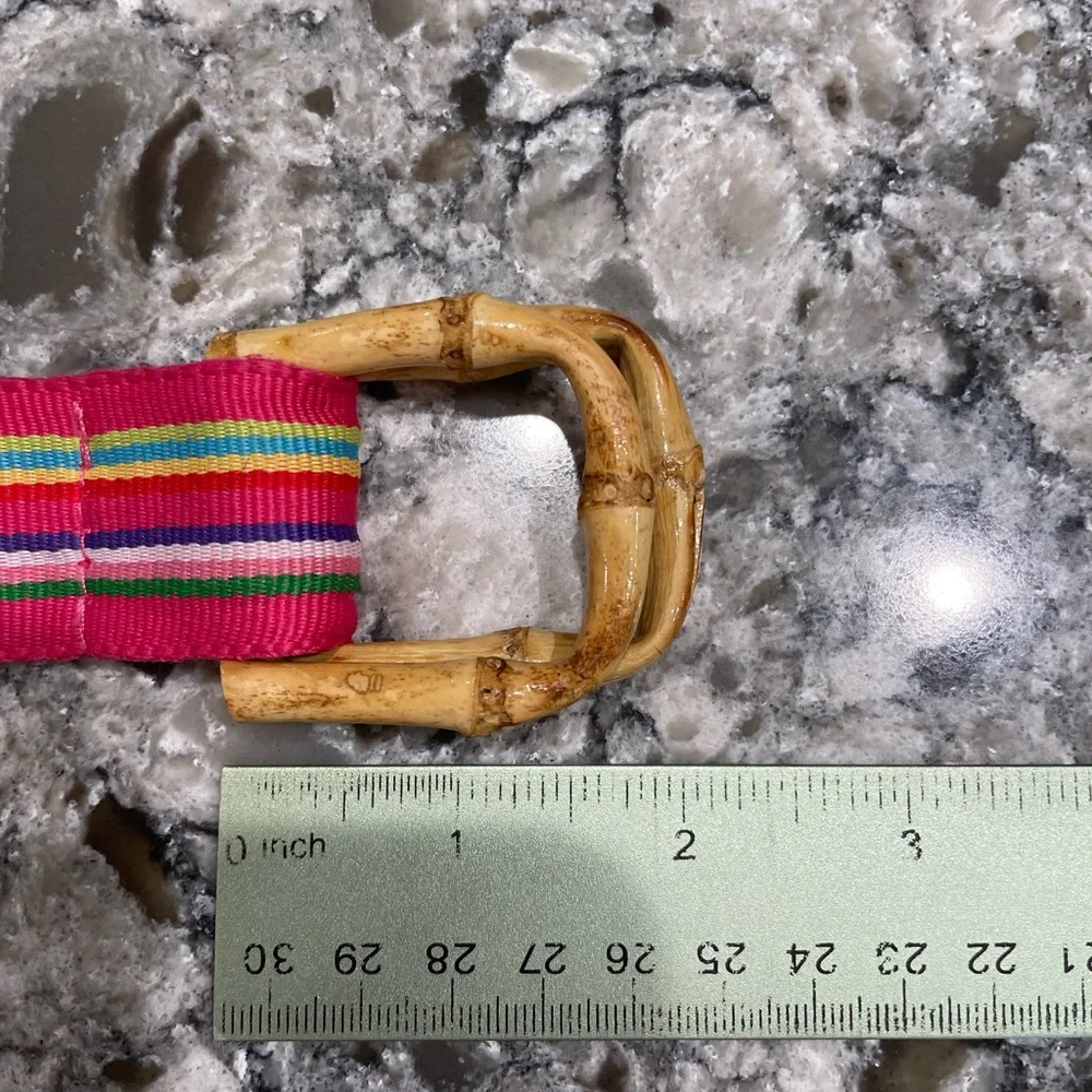 Belt Multi Colored Ribbon - Picture 7 of 7